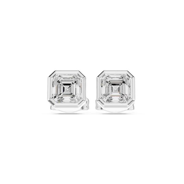 Captivating Asscher Solitaire Lab Grown Diamond Ring