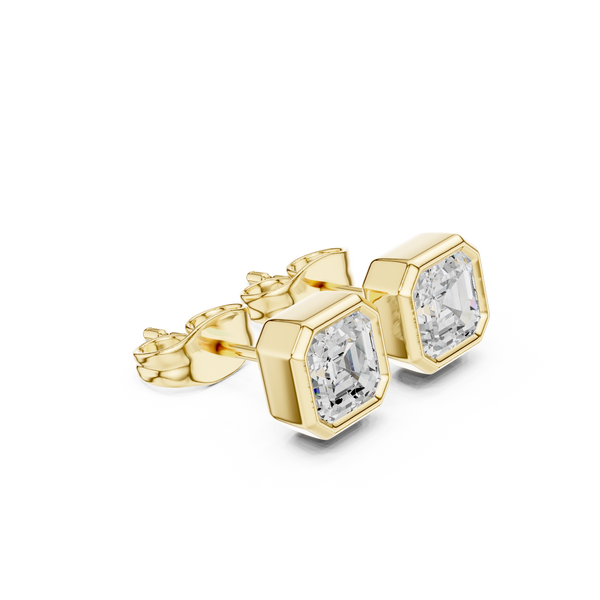 Captivating Asscher Solitaire Lab Grown Diamond Ring