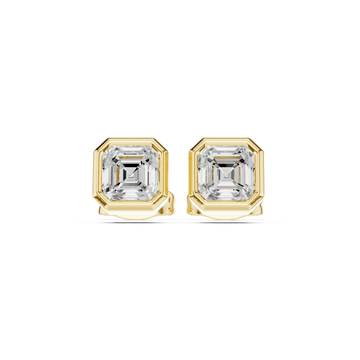 Captivating Asscher Solitaire Lab Grown Diamond Ring