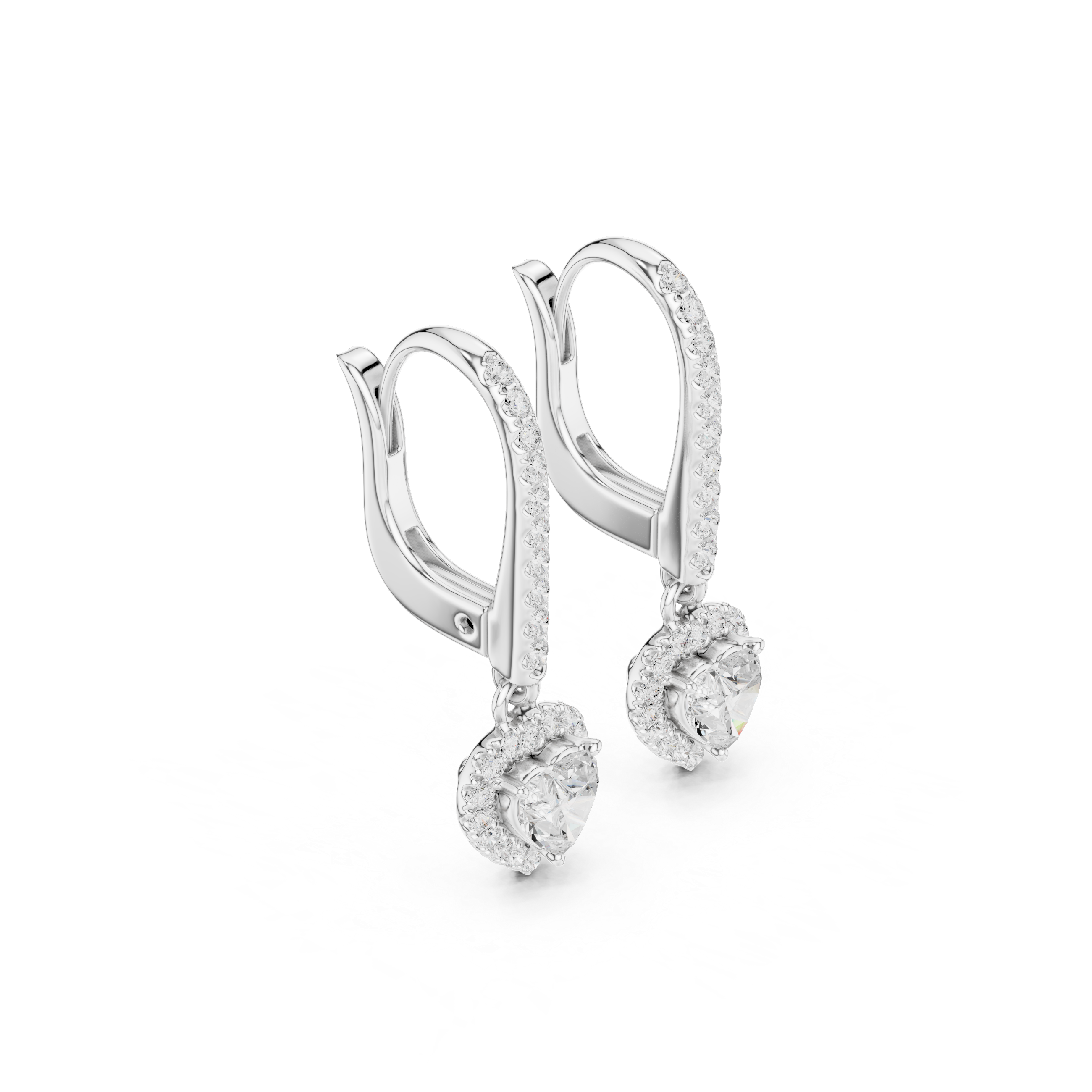 Enchanting Heart & Round Diamond Lab Grown Diamond Earring