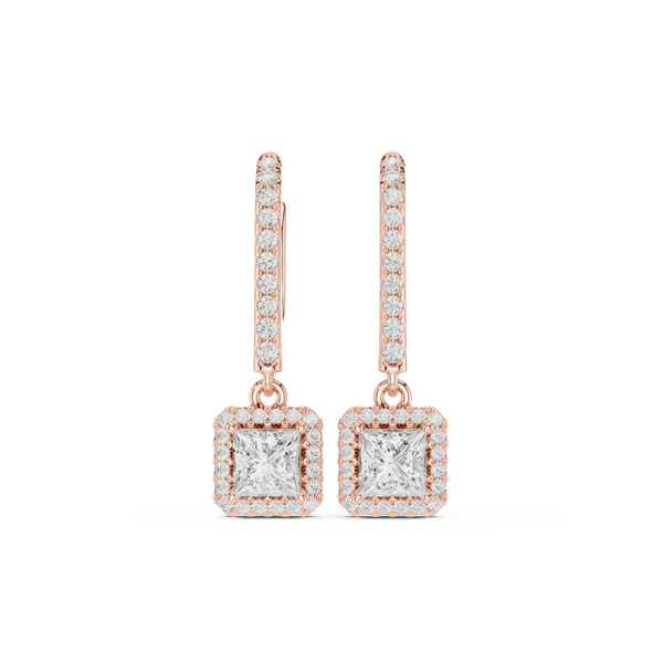 Regal Princess Round Diamond Lab Grown Diamond Earring