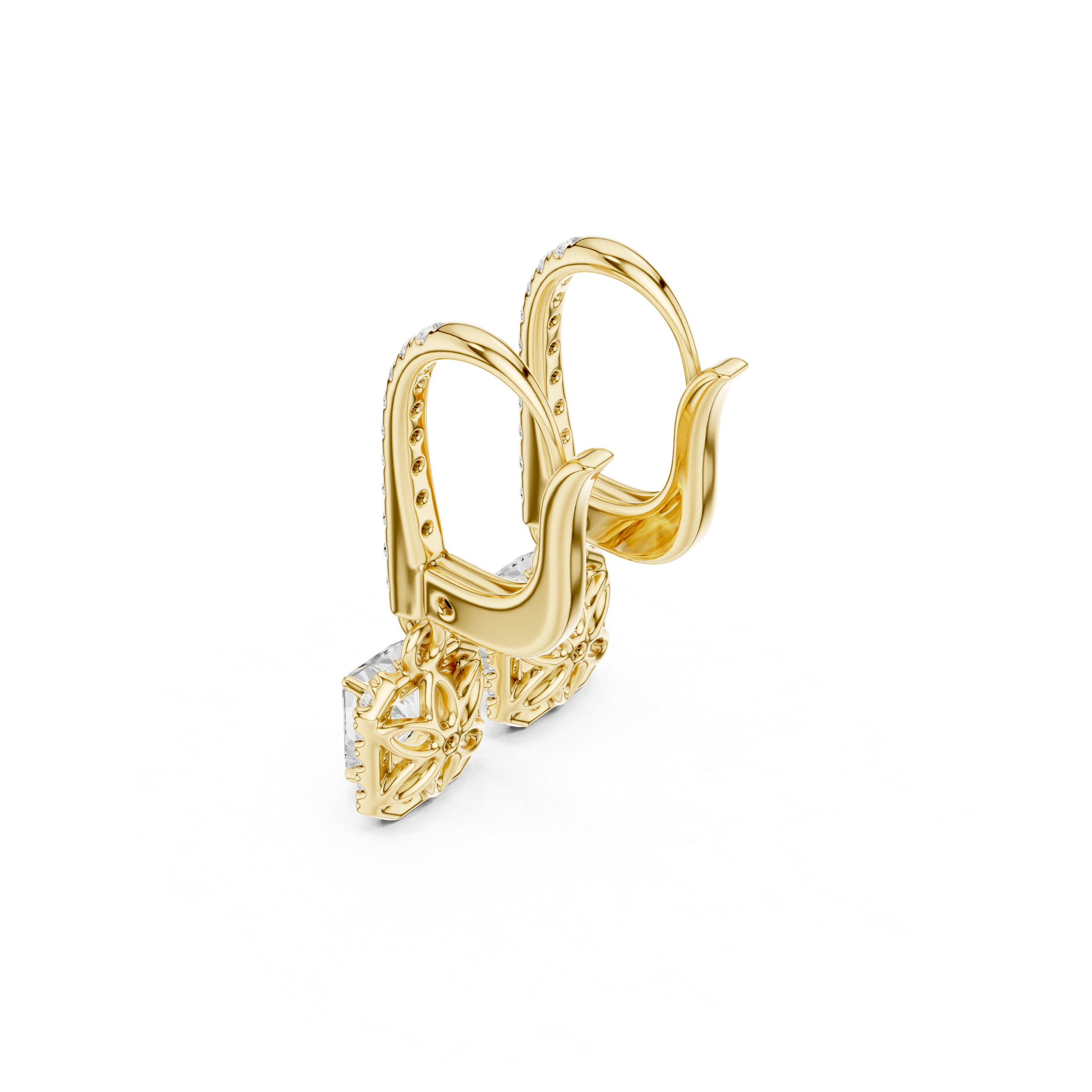 Round Diamond Embrace Lab Grown Diamond Earring