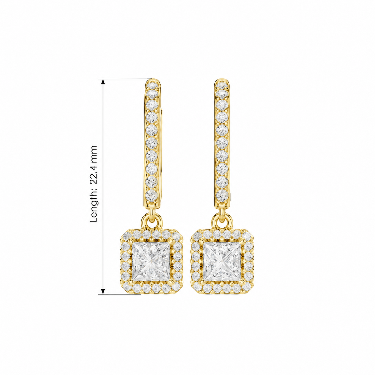 Regal Princess Round Diamond Lab Grown Diamond Earring