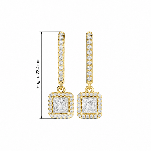 Regal Princess Round Diamond Lab Grown Diamond Earring