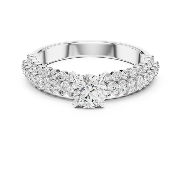 Bold Three Stone Lab grown diamond Ring