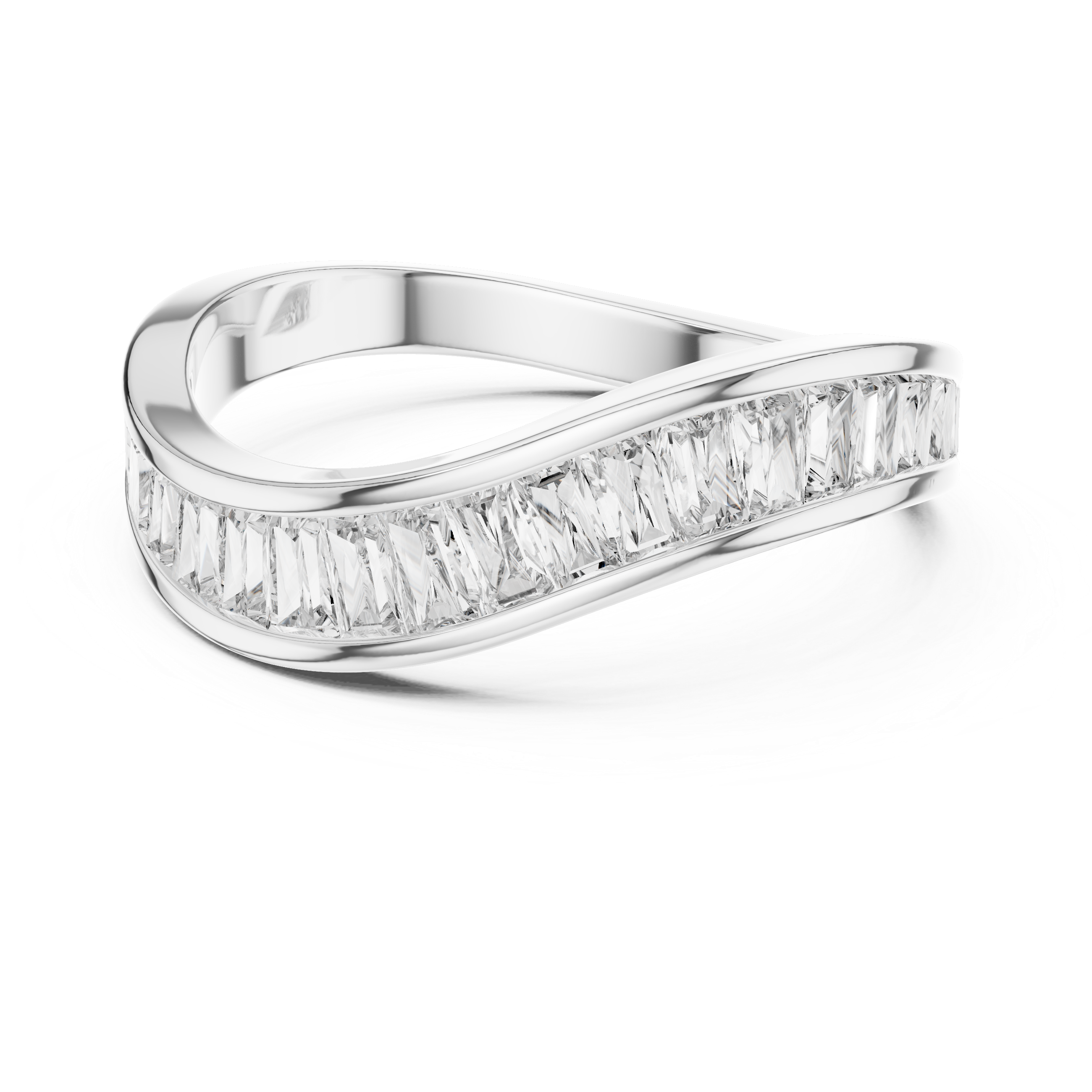 Subtle Tapered Lab grown diamond Ring