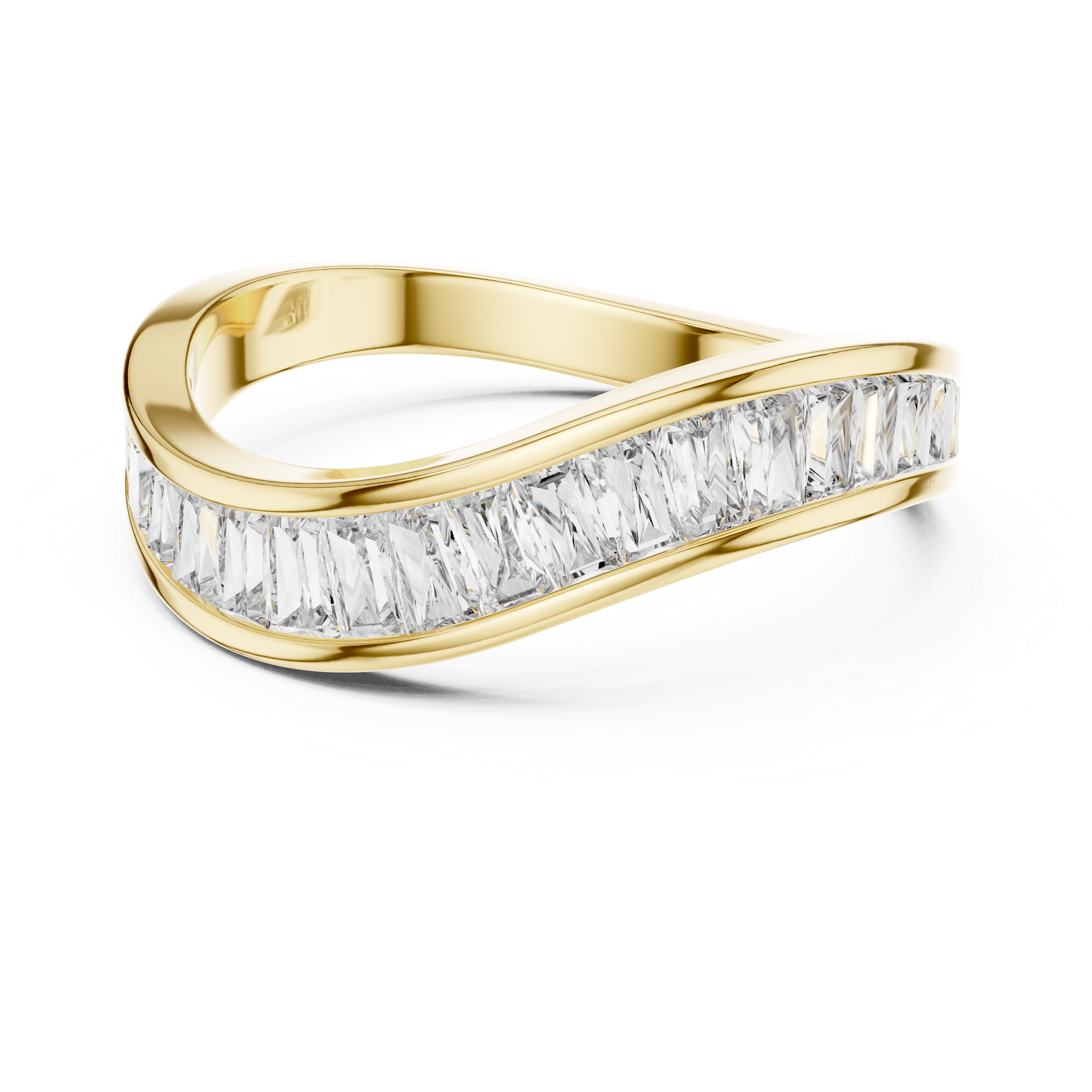 Subtle Tapered Lab grown diamond Ring