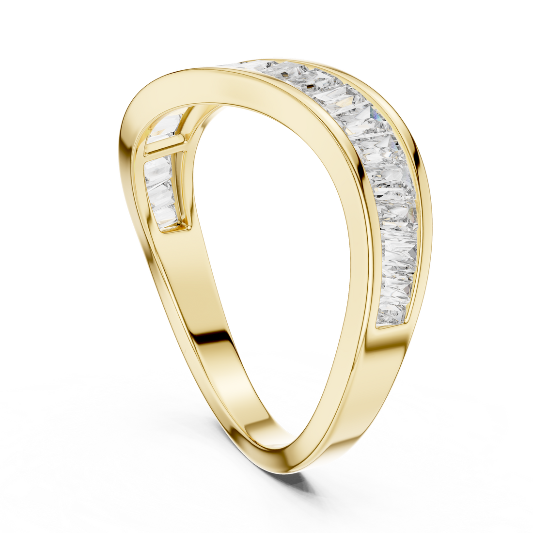 Subtle Tapered Lab grown diamond Ring