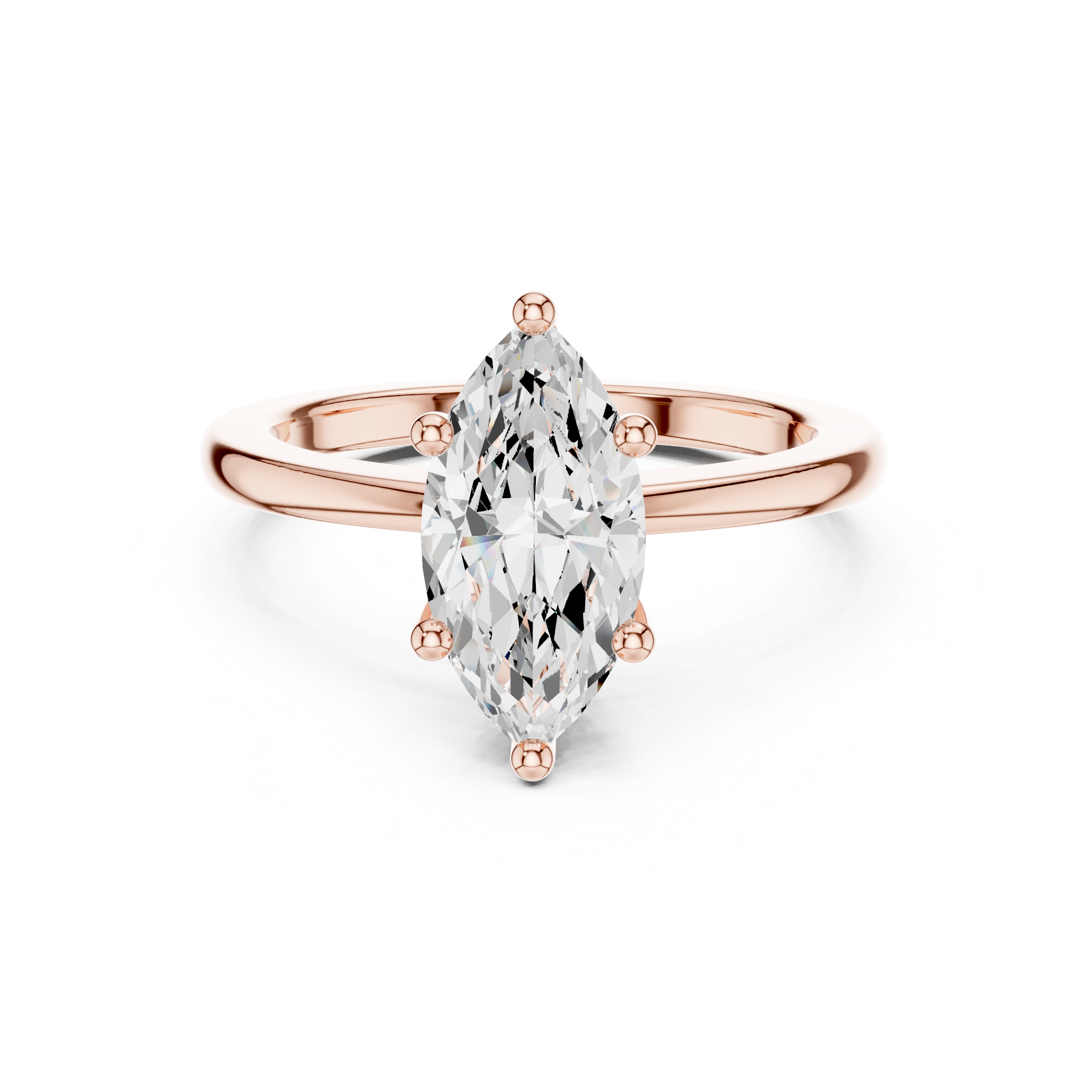 Exquisite 1.5 ct Marquise Diamond Lab Grown Diamond Ring