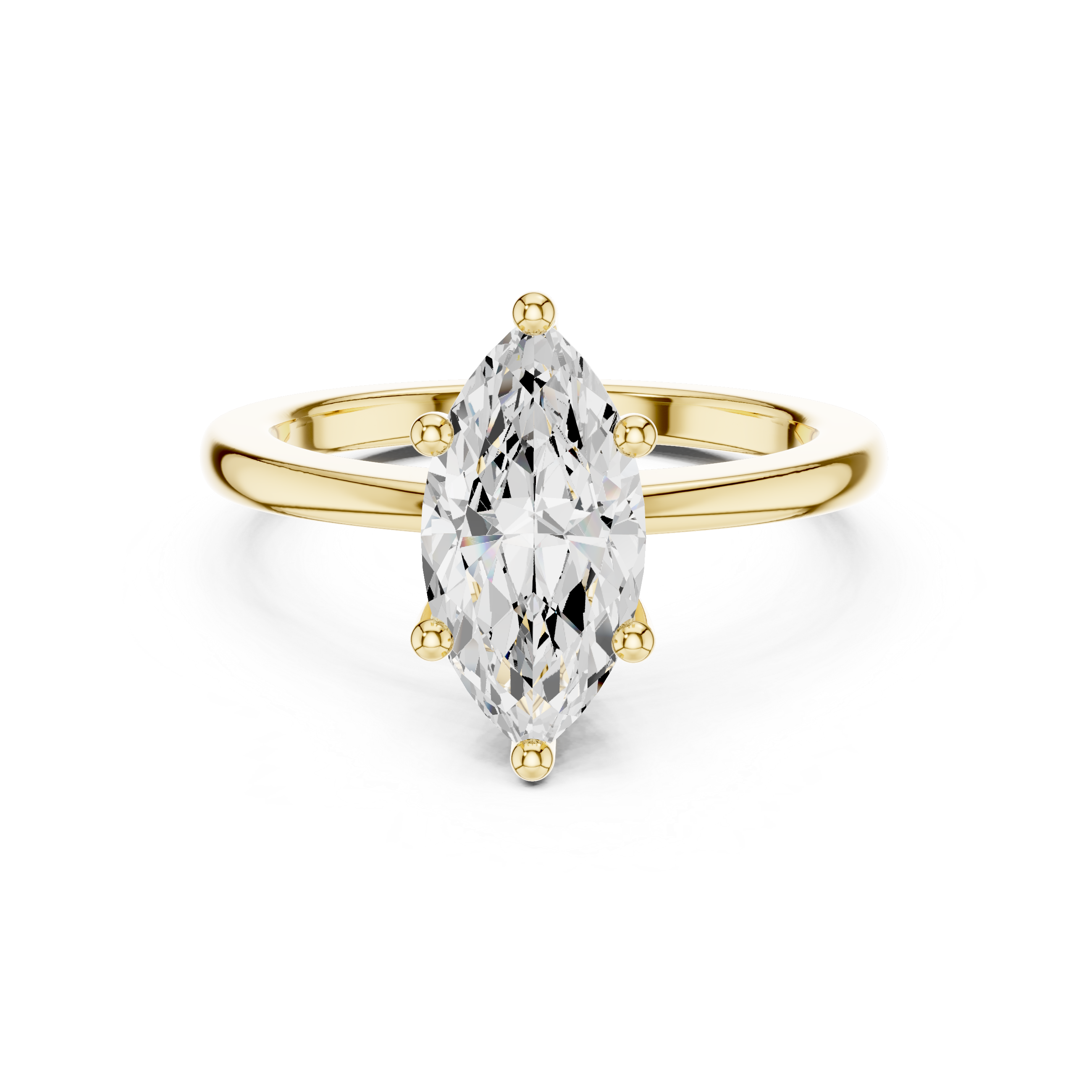 Exquisite 1.5 ct Marquise Diamond Lab Grown Diamond Ring