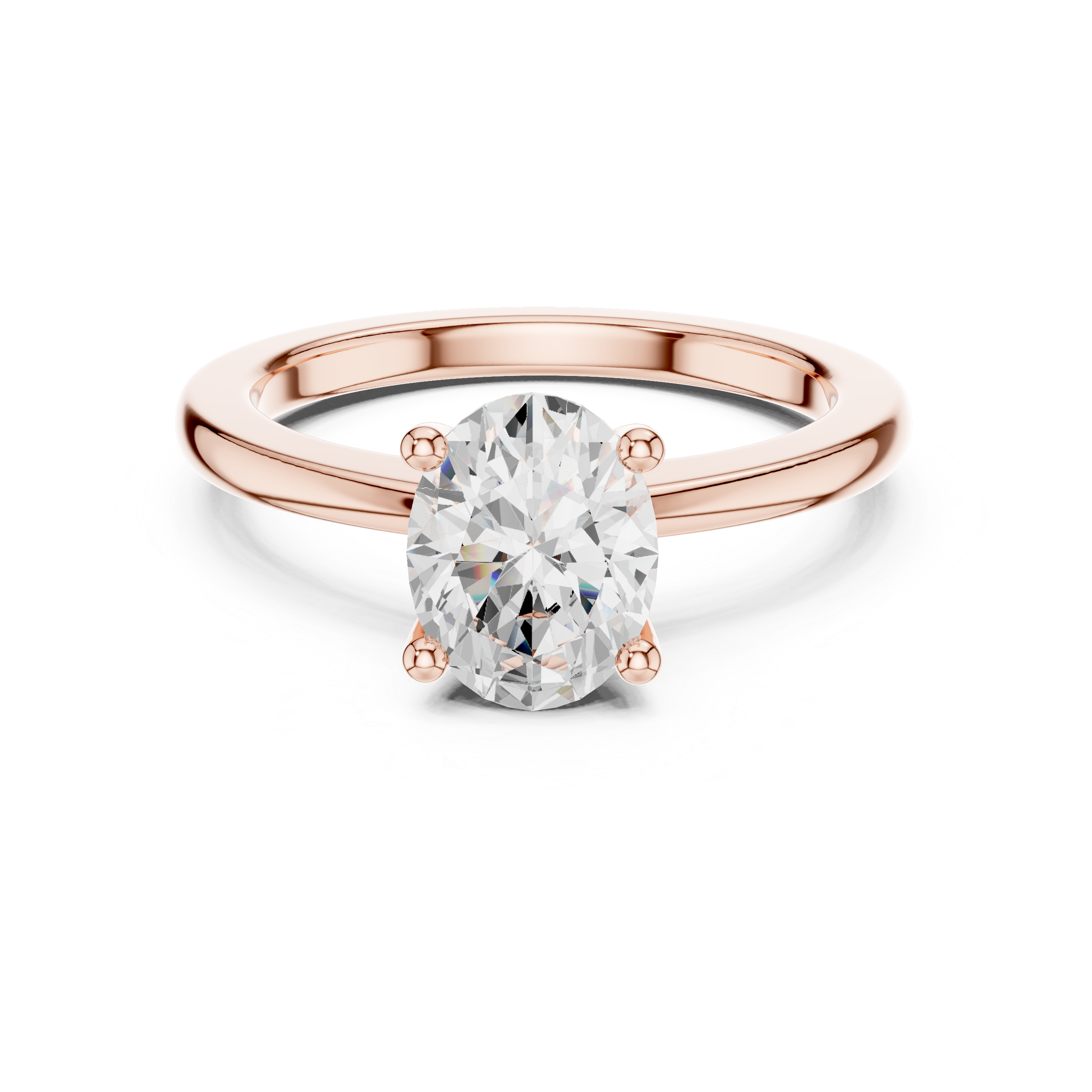 Exquisite 1.5ct Oval Diamond Lab Grown Diamond Ring
