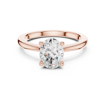 Exquisite 1.5ct Oval Diamond Lab Grown Diamond Ring