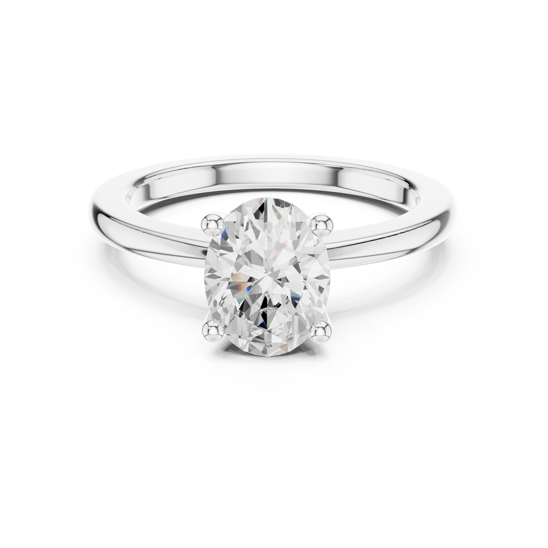 Exquisite 1.5ct Oval Diamond Lab Grown Diamond Ring