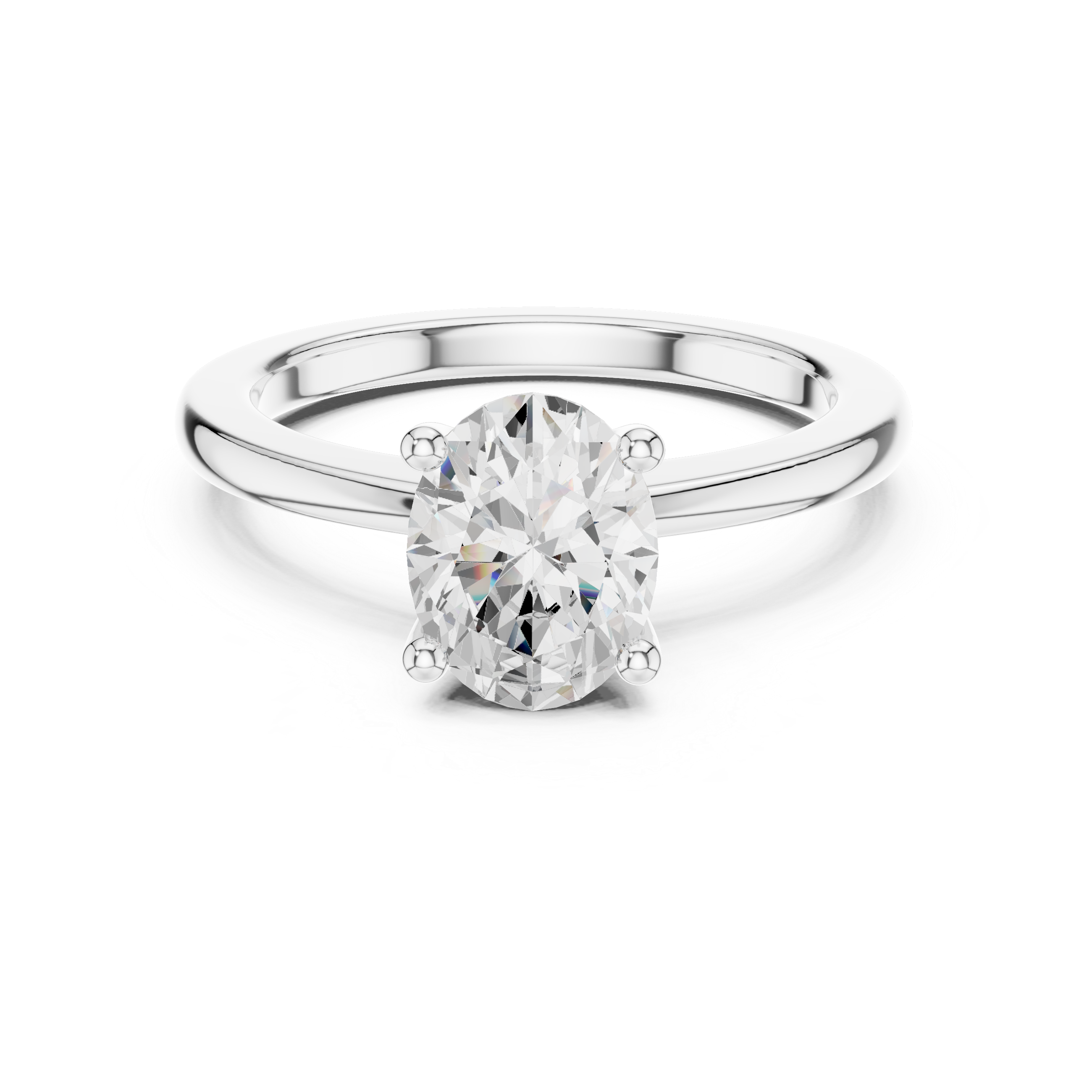 Exquisite 1.5ct Oval Diamond Lab Grown Diamond Ring
