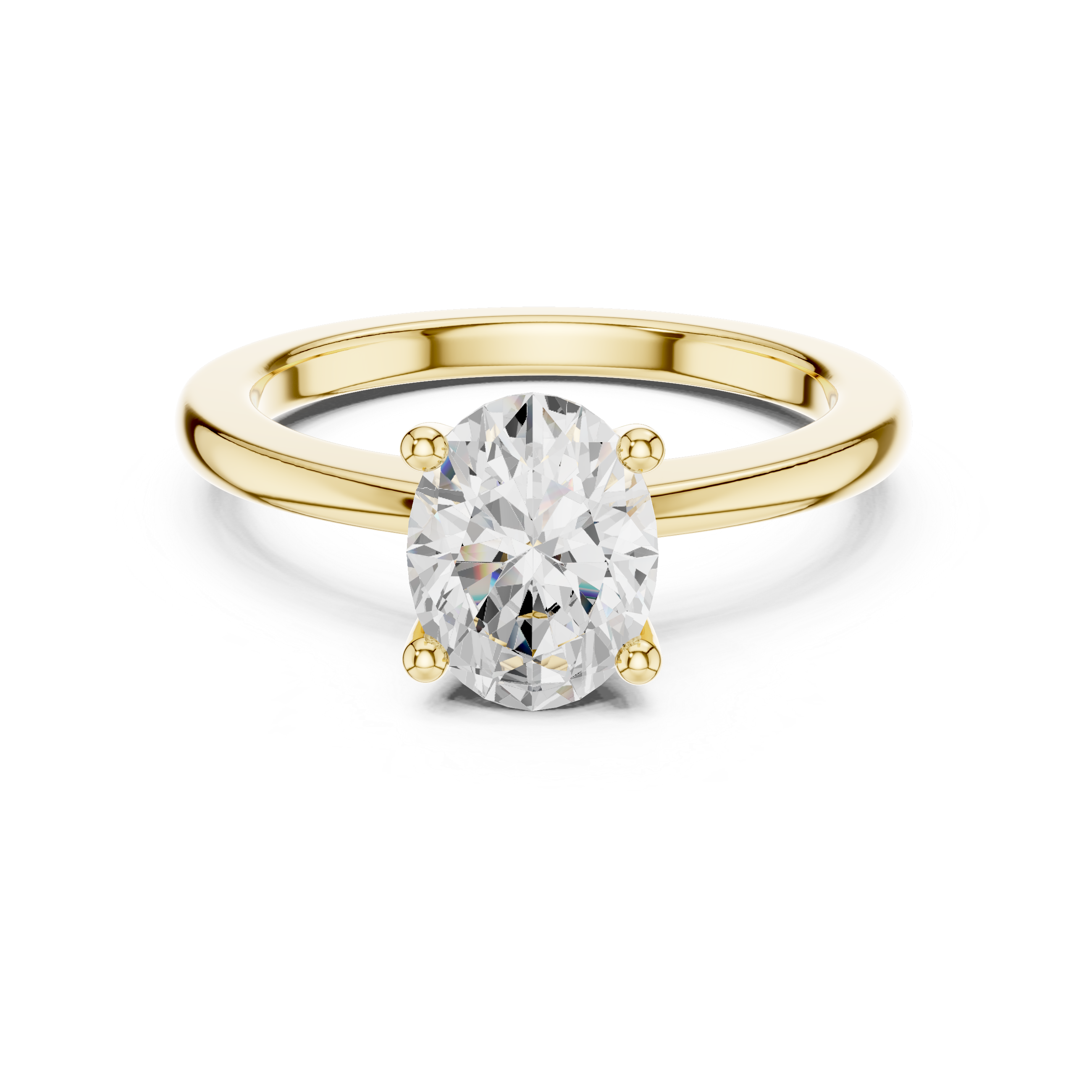 Exquisite 1.5ct Oval Diamond Lab Grown Diamond Ring