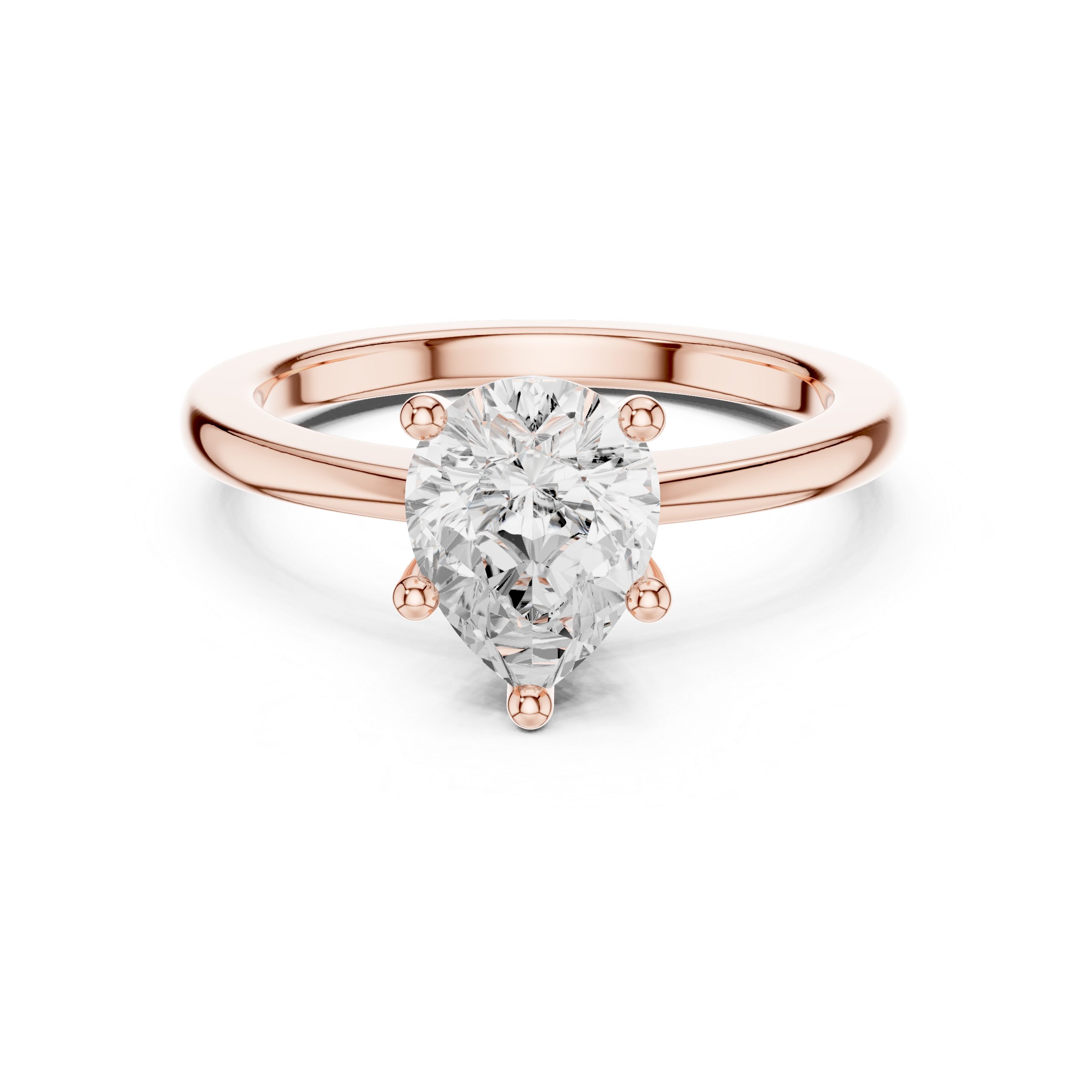 1.5 ct Pear Diamond Harmony Lab Grown Diamond Ring