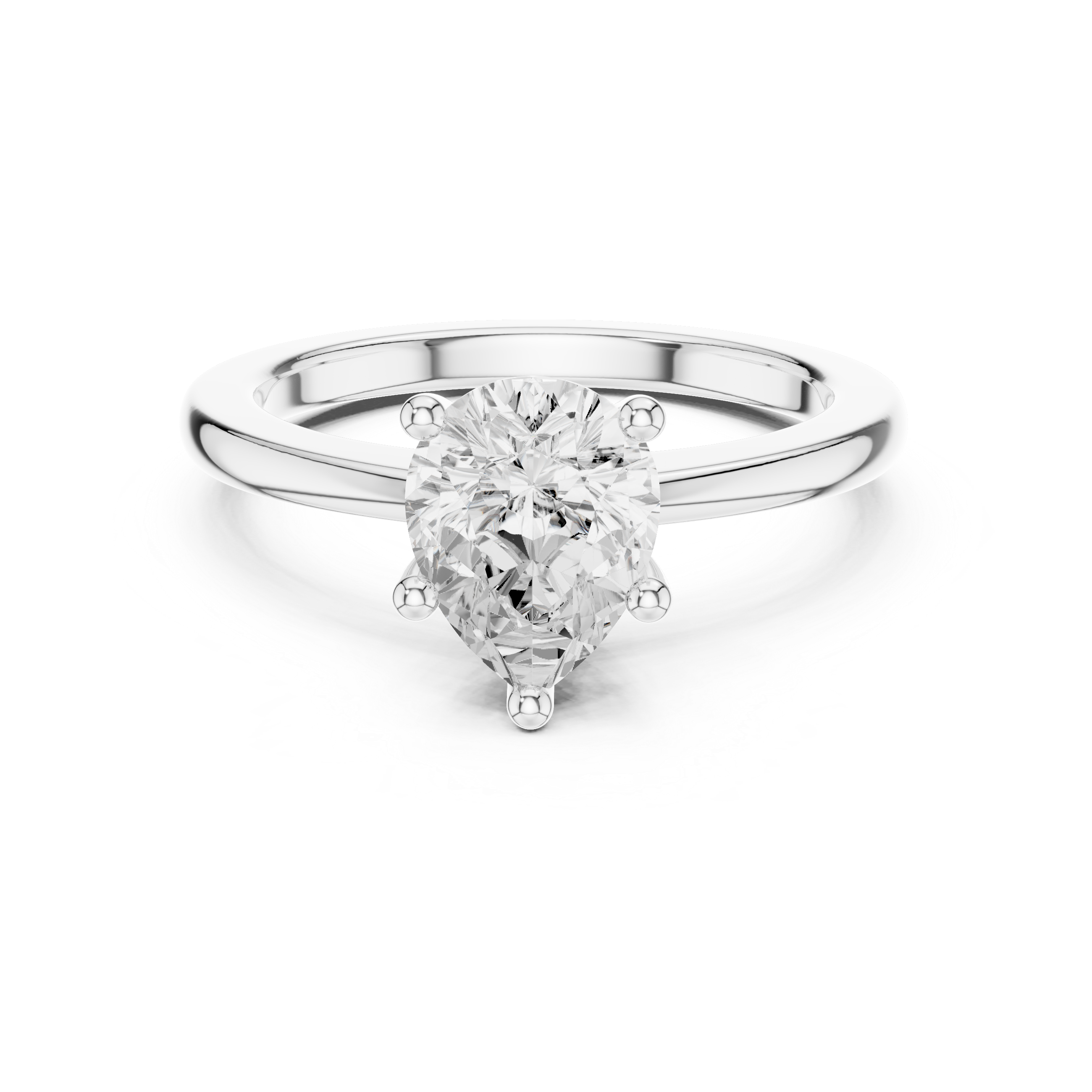 1.5 ct Pear Diamond Harmony Lab Grown Diamond Ring