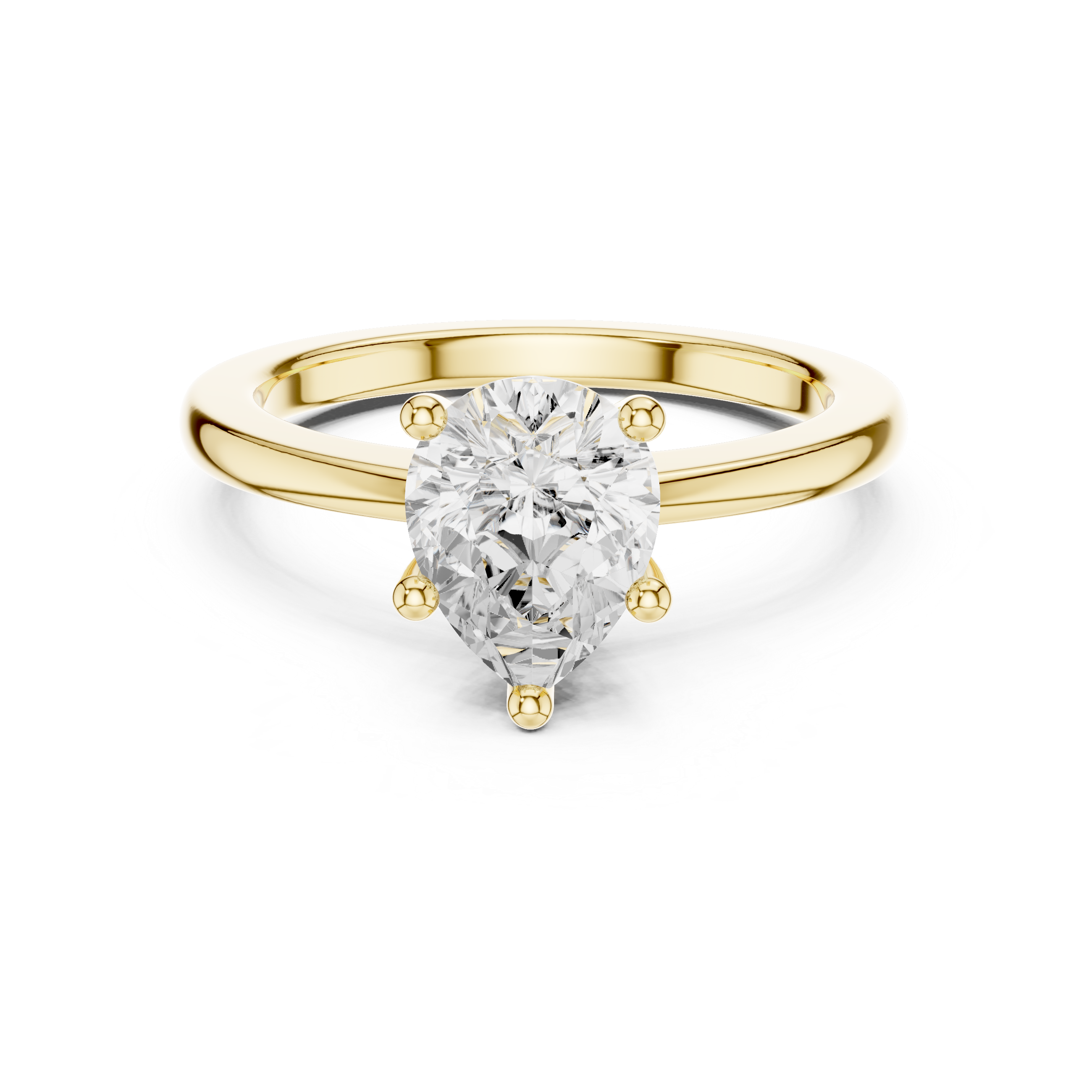 1.5 ct Pear Diamond Harmony Lab Grown Diamond Ring