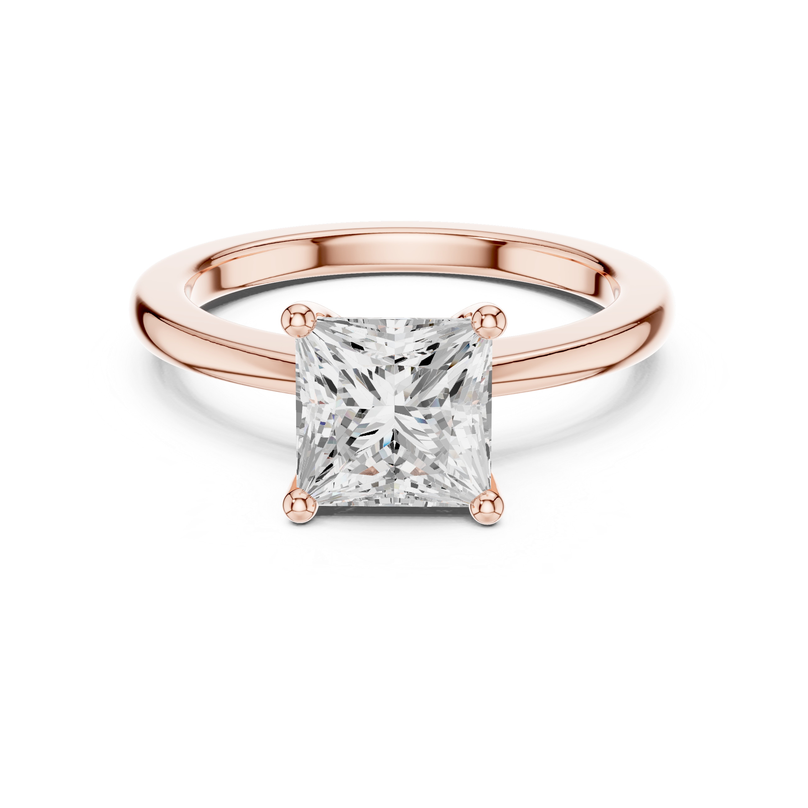 1.5 ct Princess Cut Lab Grown Diamond Ring