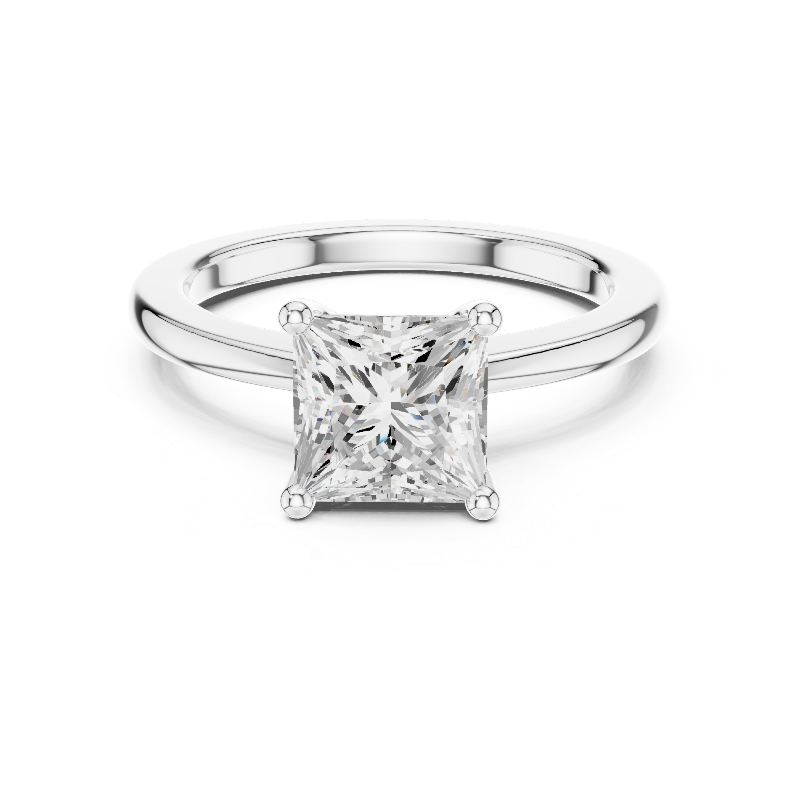 1.5 ct Princess Cut Lab Grown Diamond Ring