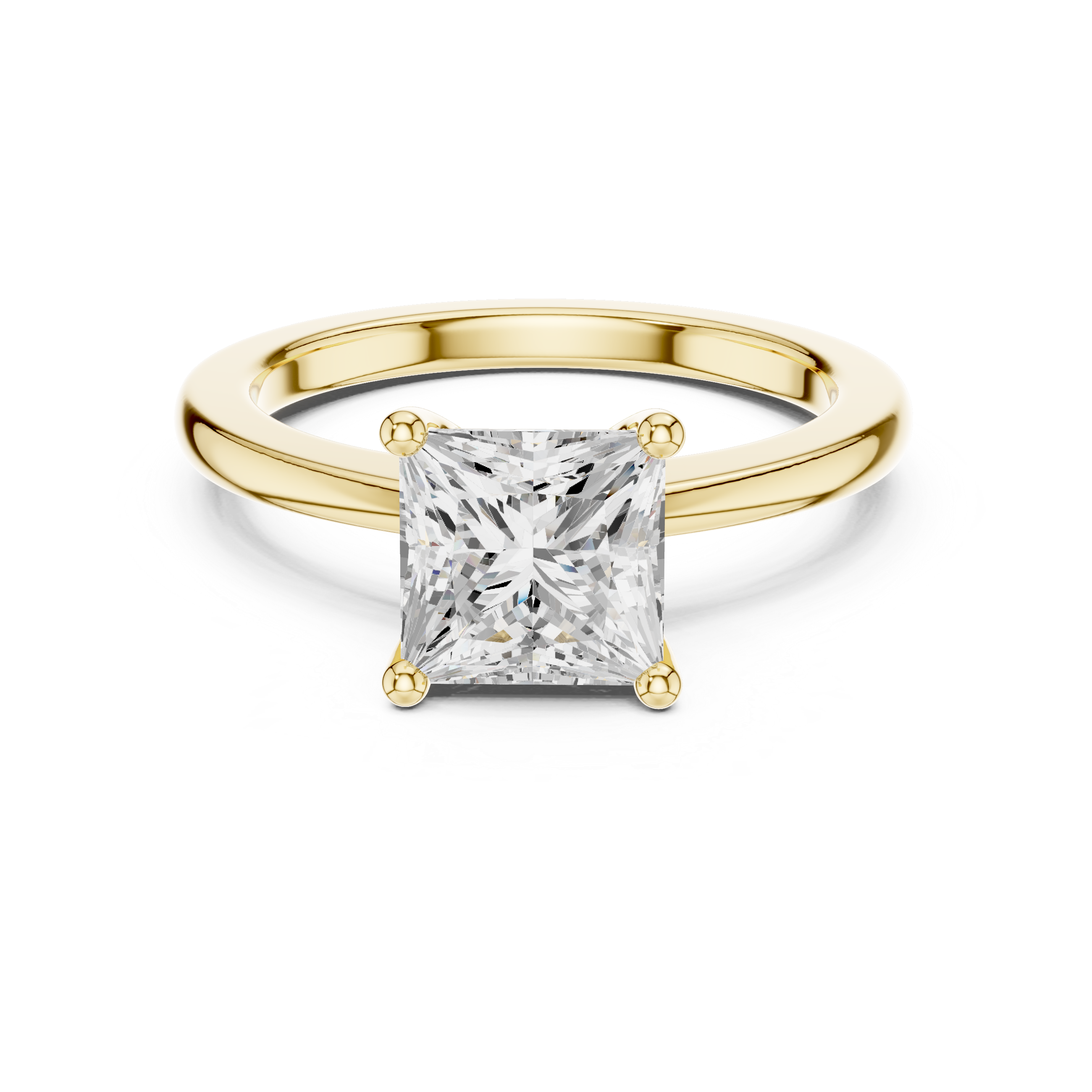 1.5 ct Princess Cut Lab Grown Diamond Ring