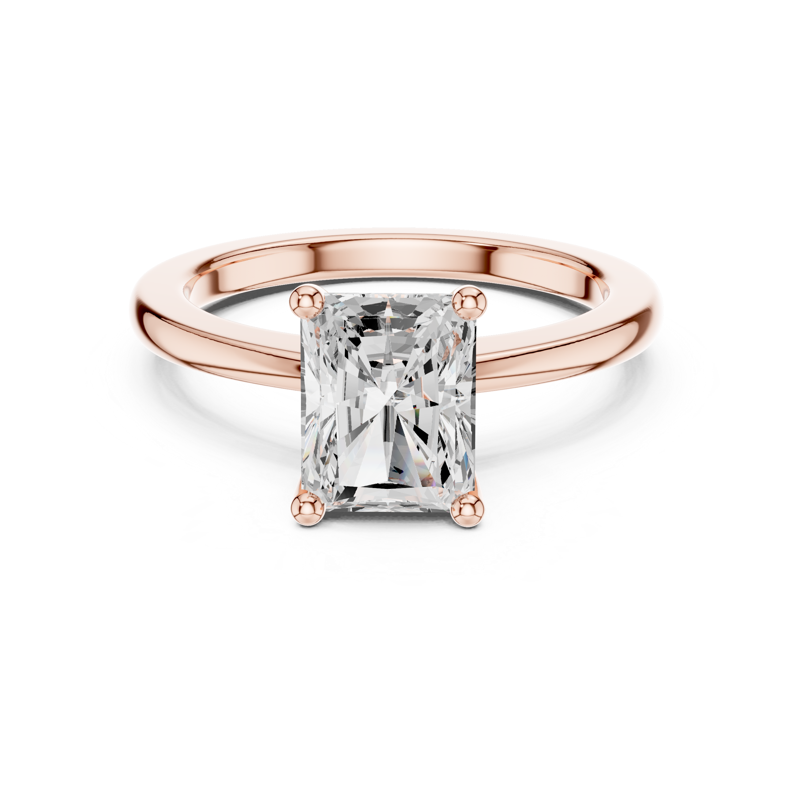 Radiant 1.5 ct Diamond Solitaire Lab Grown Diamond Ring