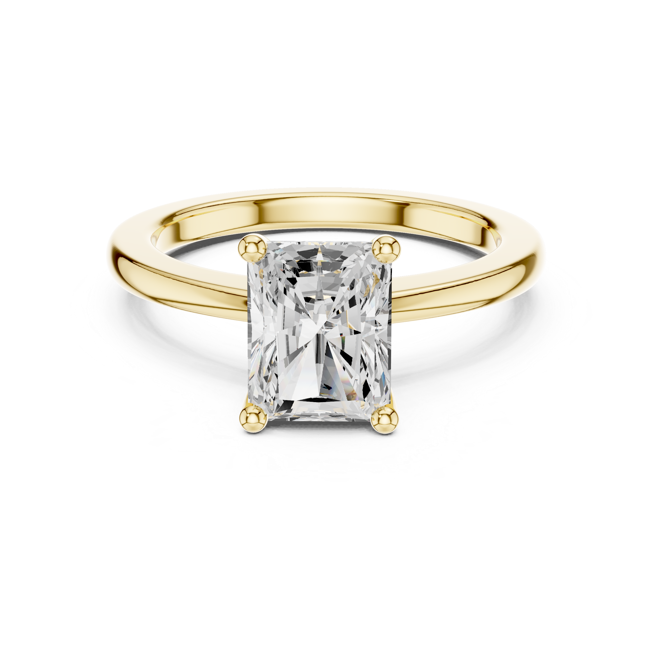Radiant 1.5 ct Diamond Solitaire Lab Grown Diamond Ring