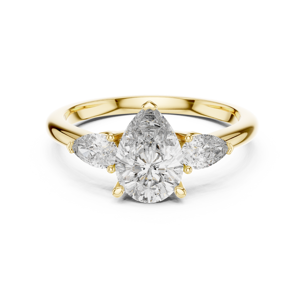 Luminous Oval Lab grown diamond Ring