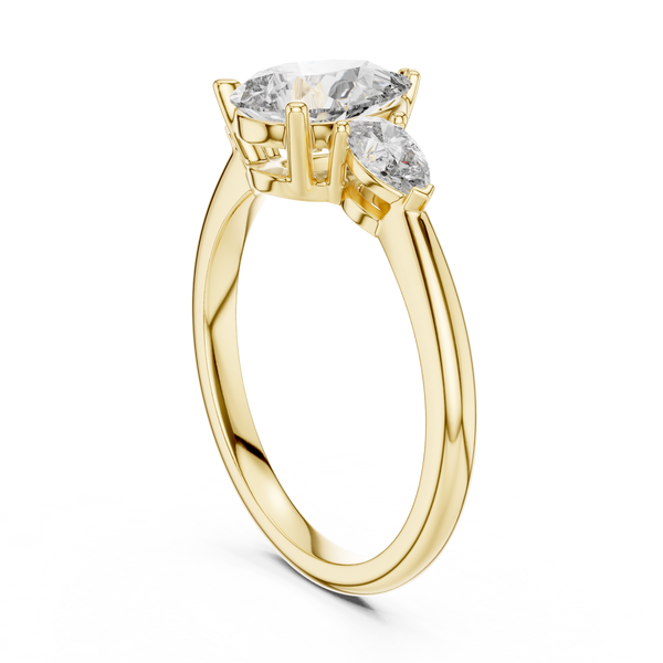 Luminous Oval Lab grown diamond Ring