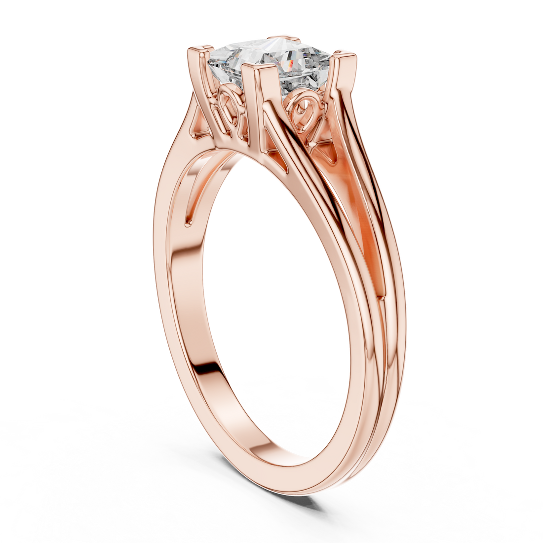 Abstract Form Lab grown diamond Ring