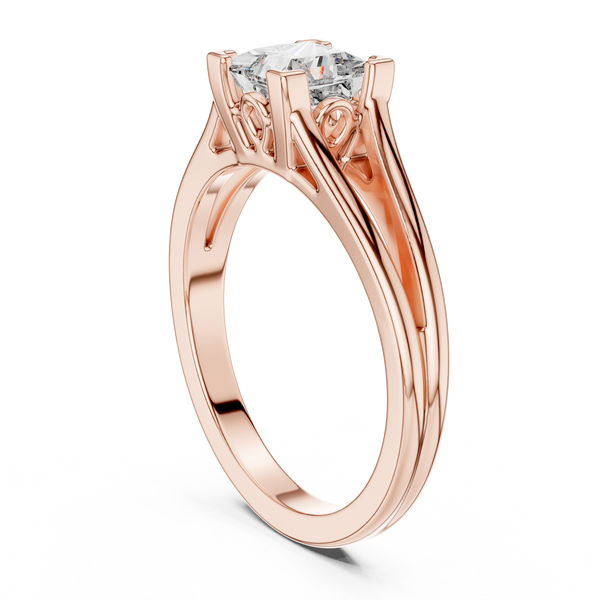Abstract Form Lab grown diamond Ring