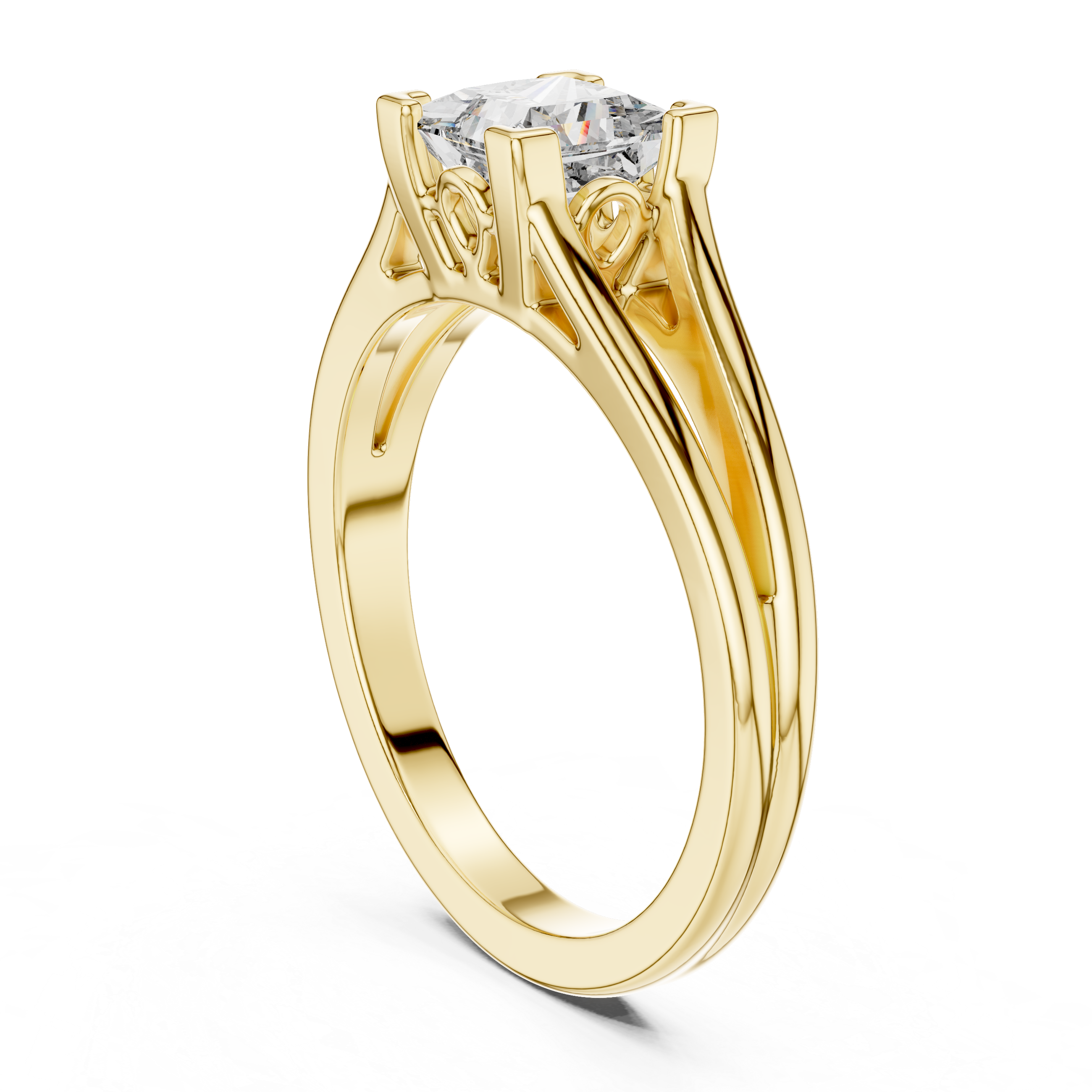 Abstract Form Lab grown diamond Ring