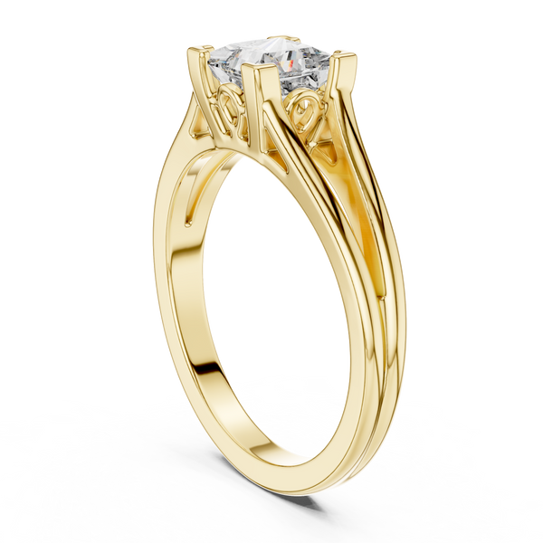 Abstract Form Lab grown diamond Ring