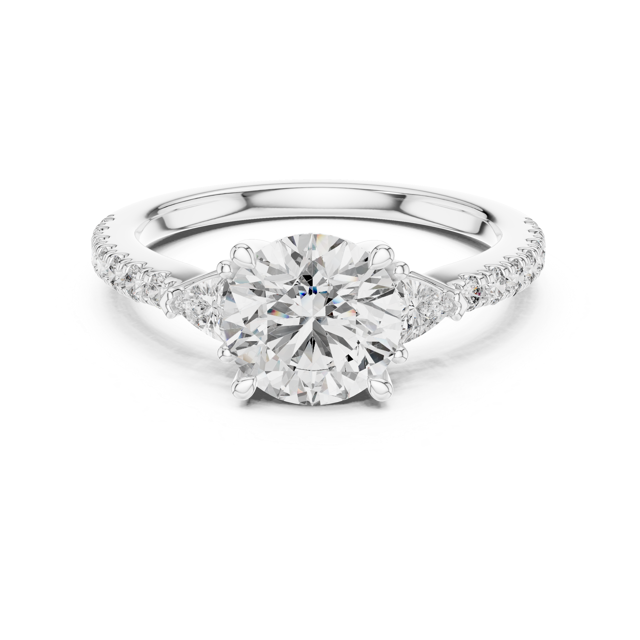 Chic Knife Edge Lab grown diamond Ring