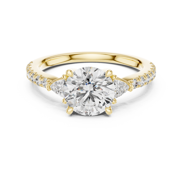 Chic Knife Edge Lab grown diamond Ring