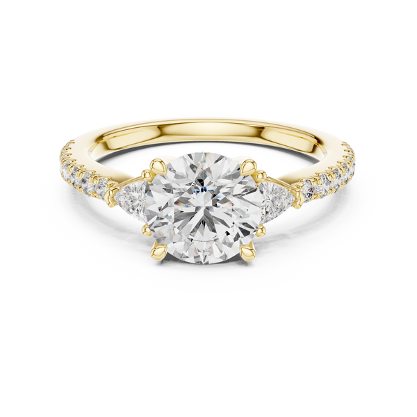 Chic Knife Edge Lab grown diamond Ring
