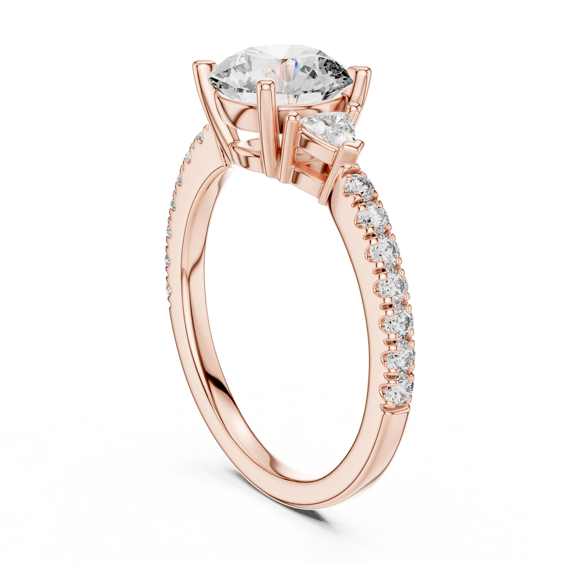 Chic Knife Edge Lab grown diamond Ring