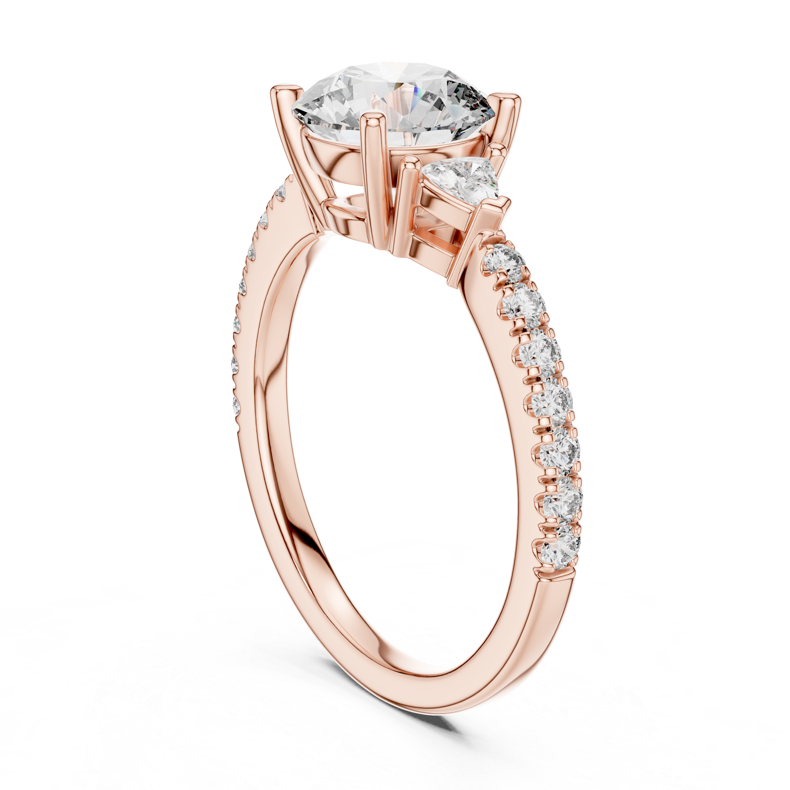 Chic Knife Edge Lab grown diamond Ring