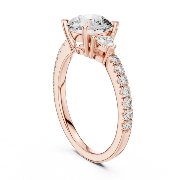 Chic Knife Edge Lab grown diamond Ring