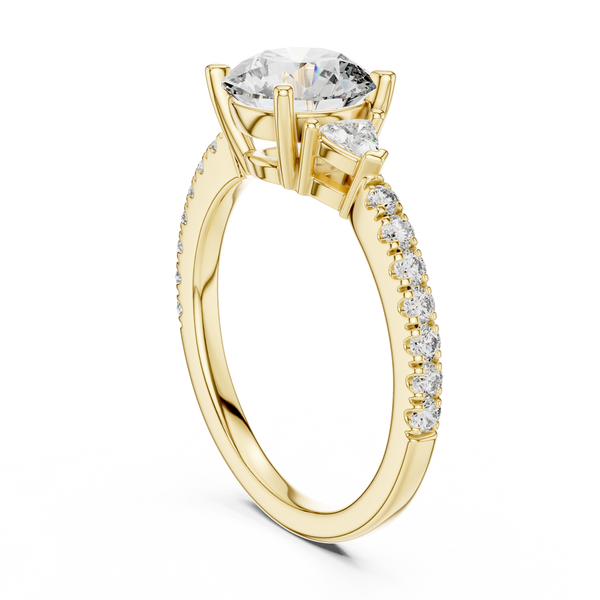 Chic Knife Edge Lab grown diamond Ring