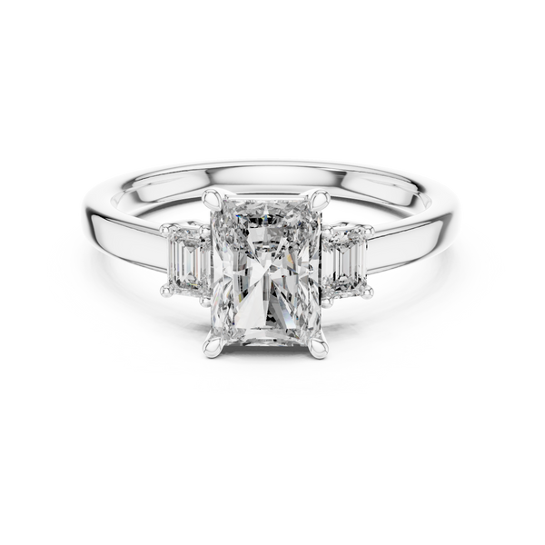 Sophisticated Emerald Lab grown diamond Ring