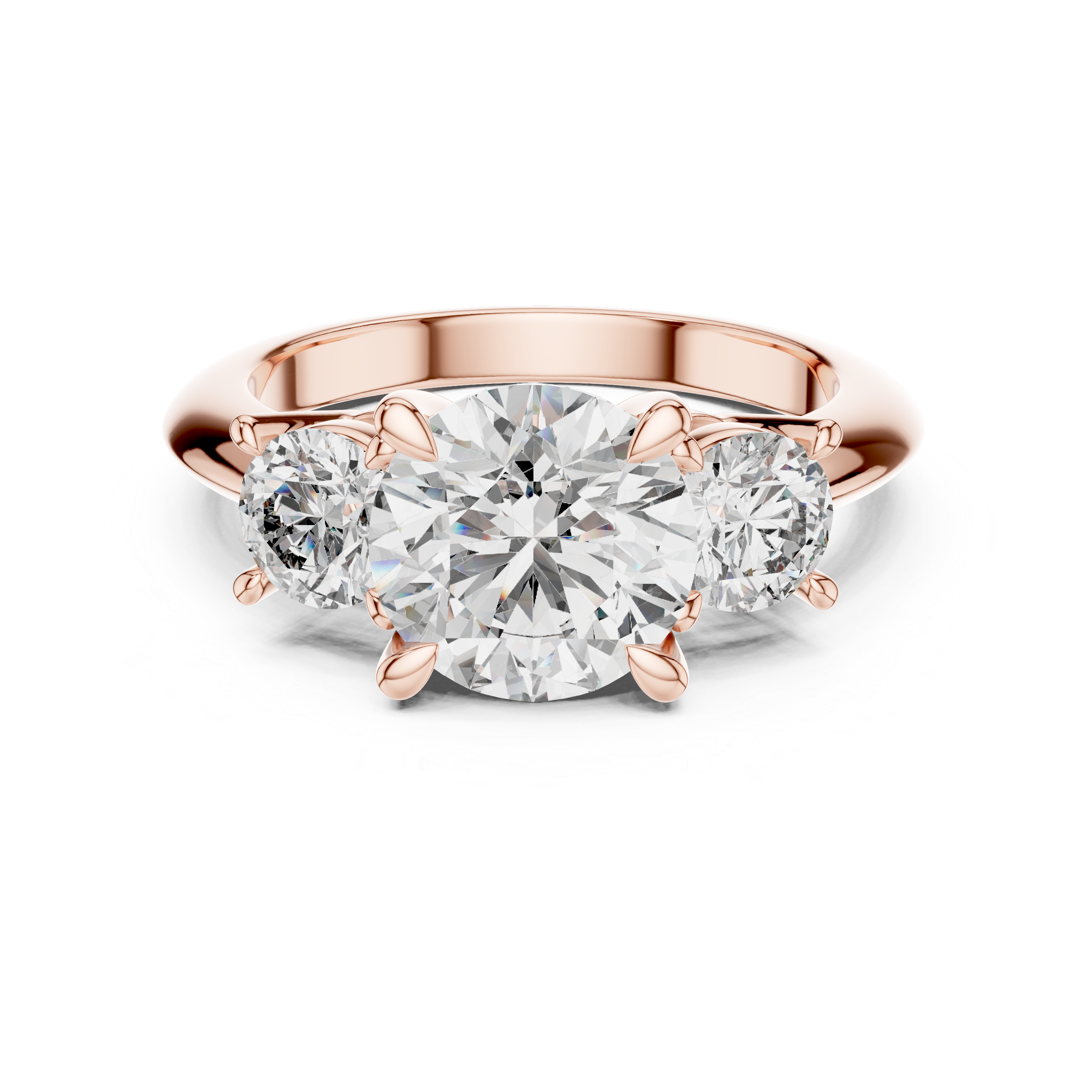 Sharp Geometric Lab grown diamond Ring