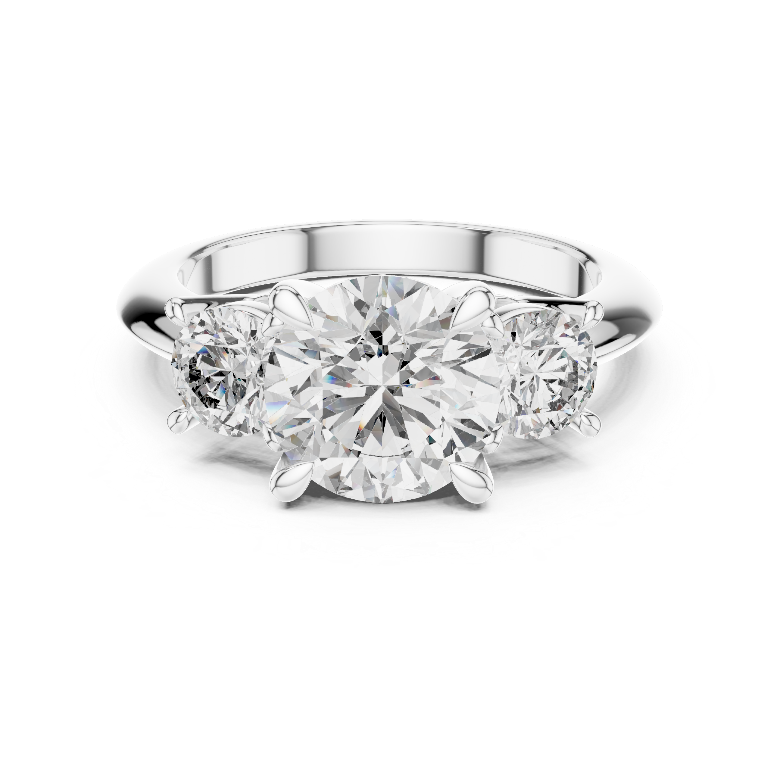Sharp Geometric Lab grown diamond Ring