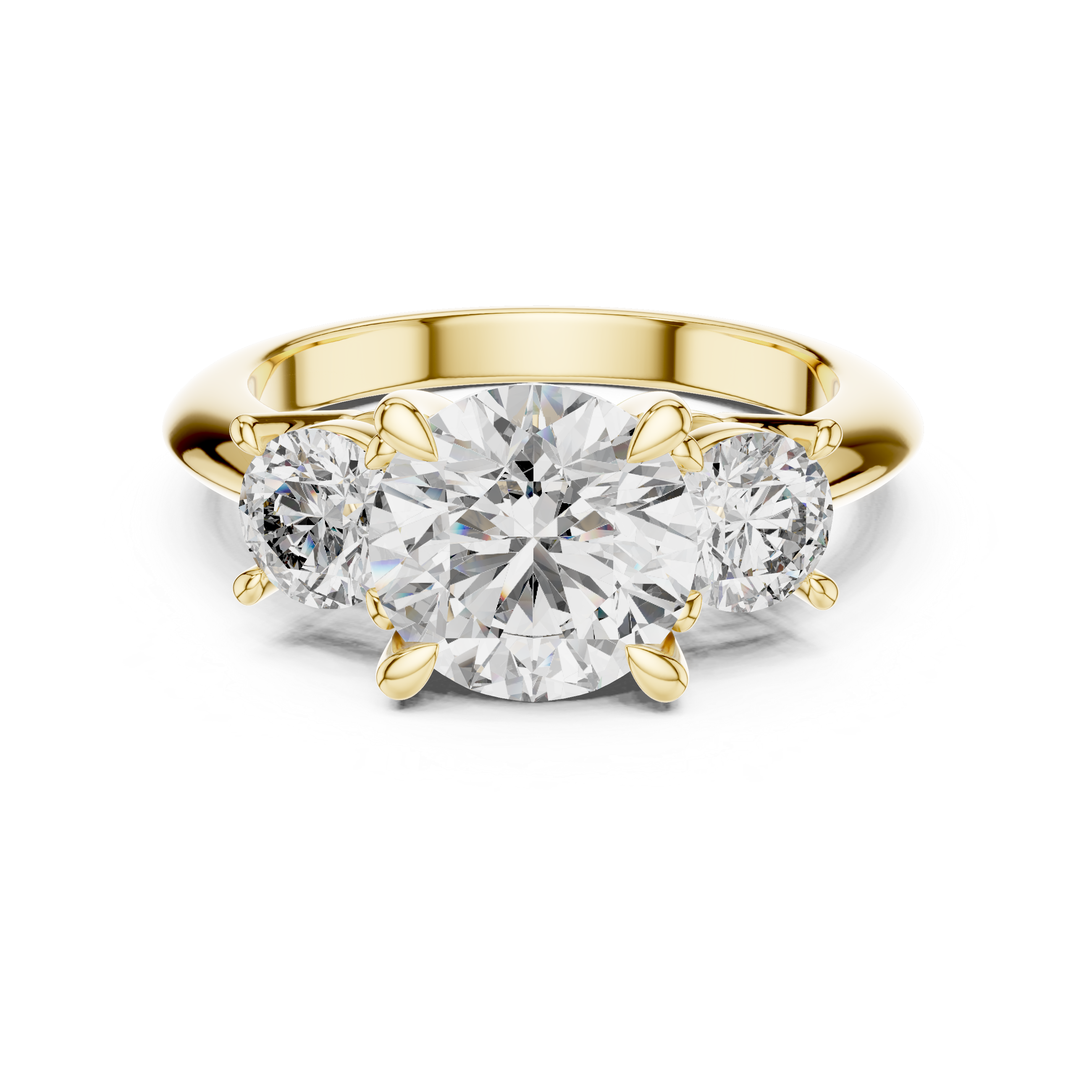 Sharp Geometric Lab grown diamond Ring