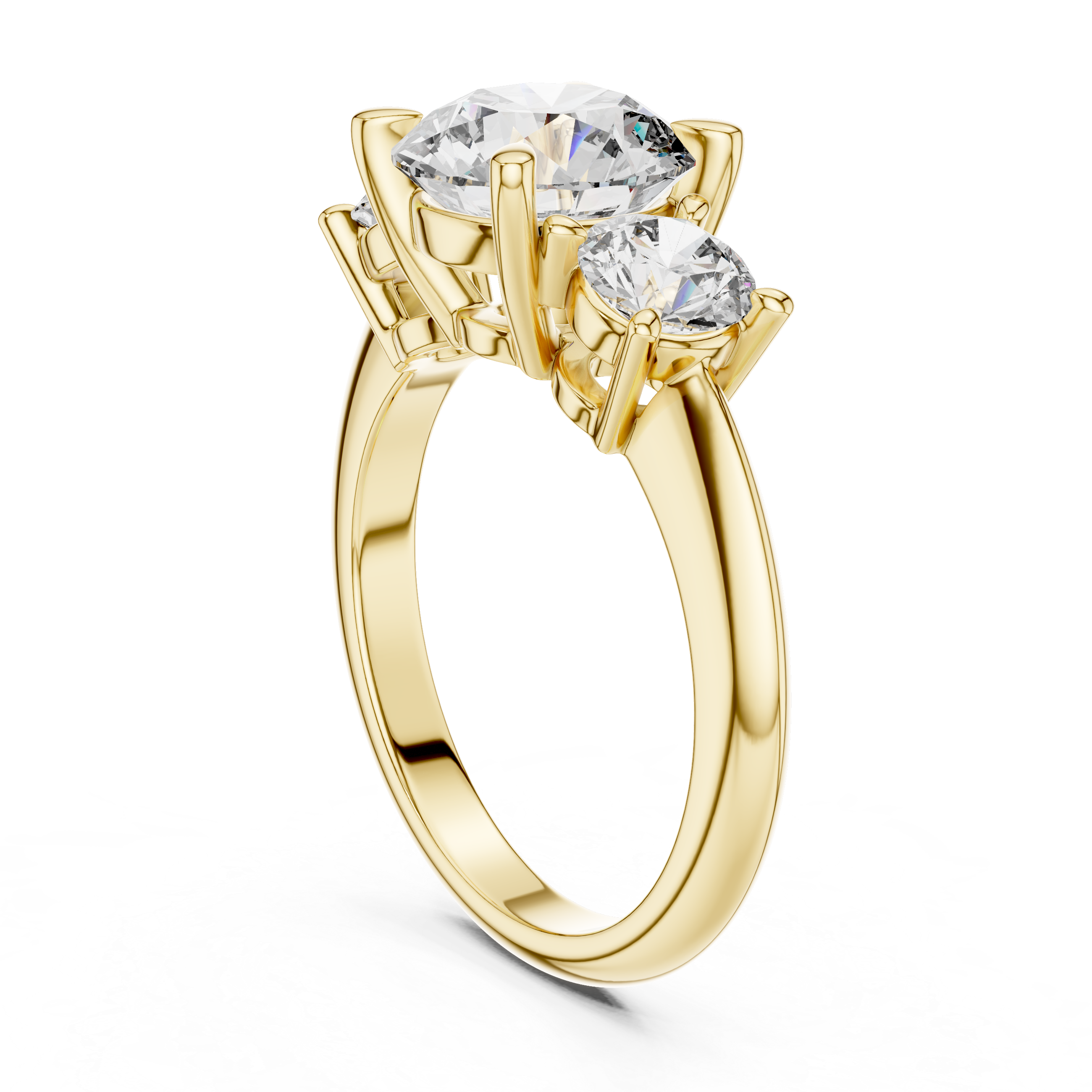 Sharp Geometric Lab grown diamond Ring