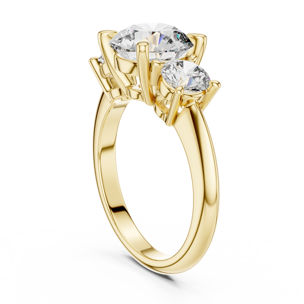 Sharp Geometric Lab grown diamond Ring