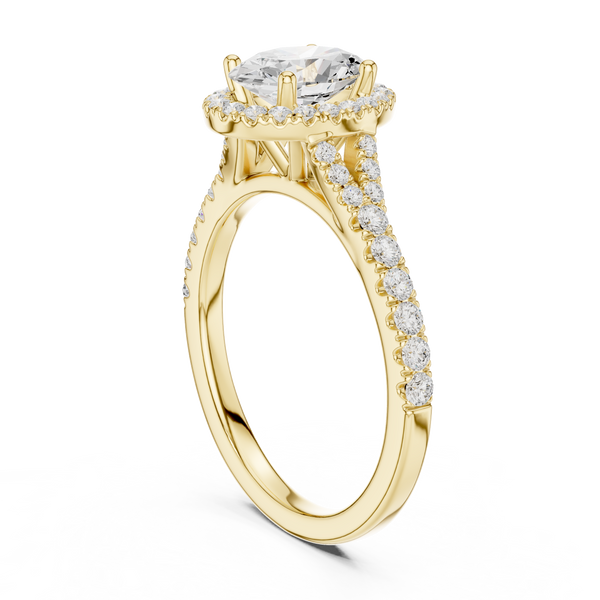 Captivating 1 ct Oval Solitaire Lab Grown Diamond Ring