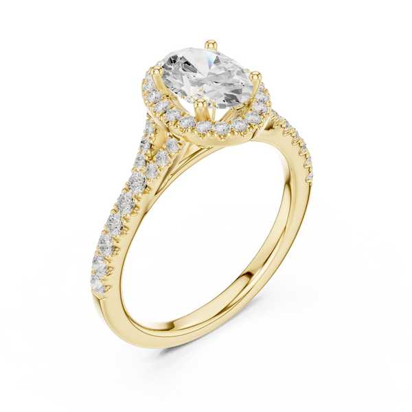 Captivating 1 ct Oval Solitaire Lab Grown Diamond Ring