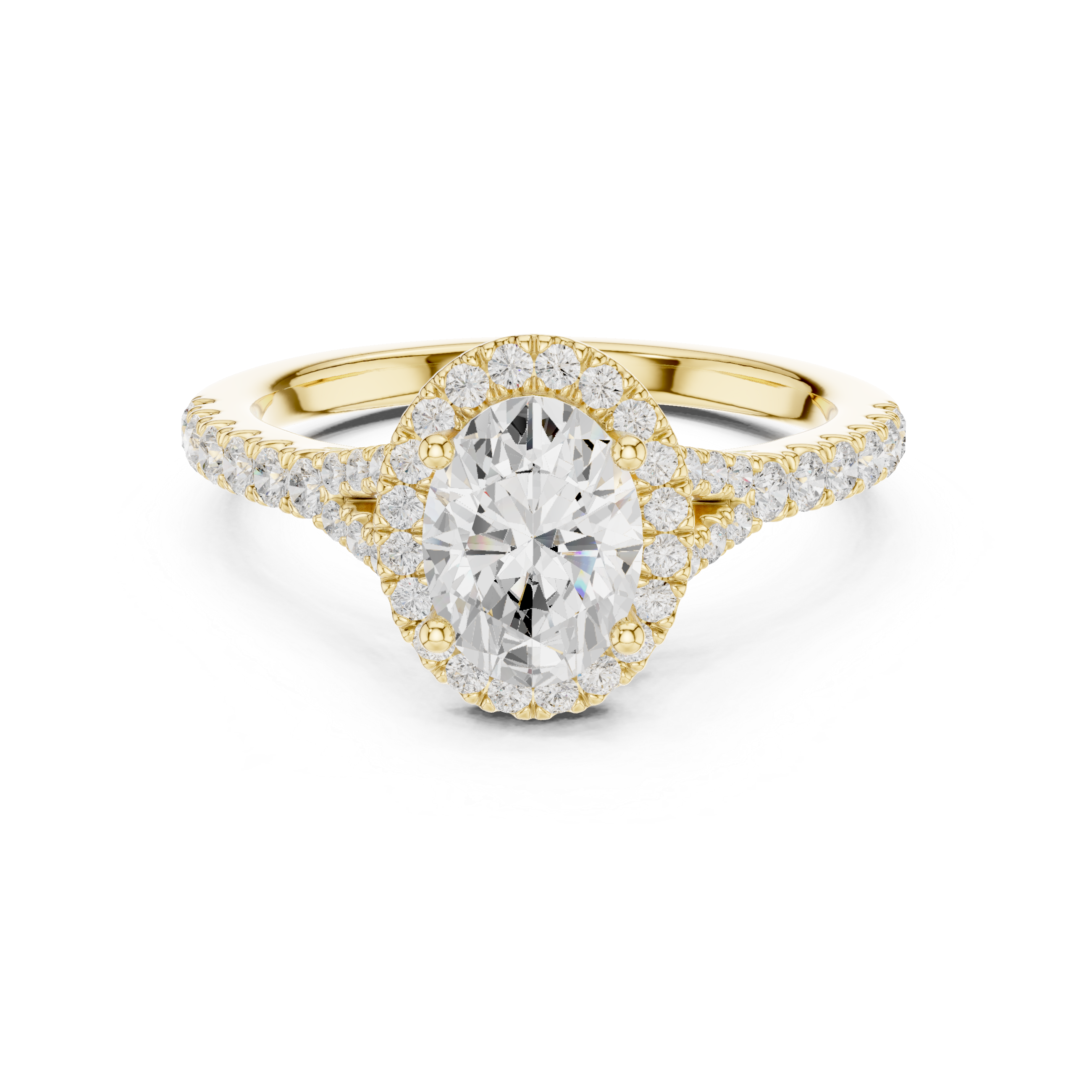 Captivating 1 ct Oval Solitaire Lab Grown Diamond Ring