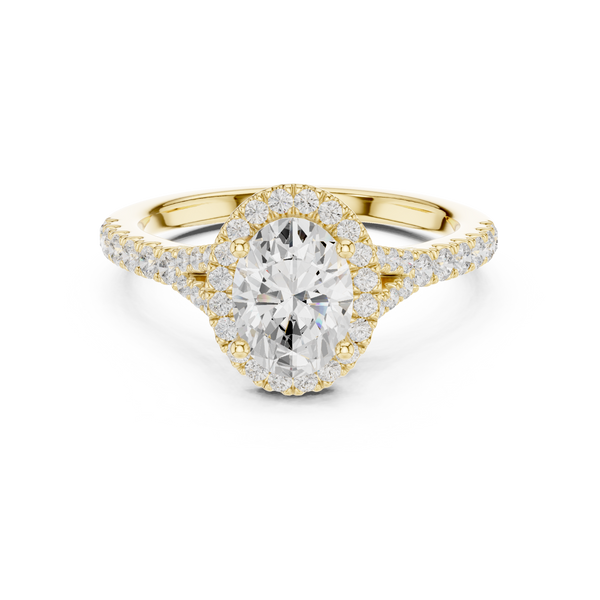 Captivating 1 ct Oval Solitaire Lab Grown Diamond Ring